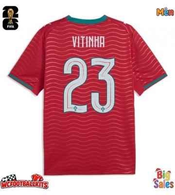 Portugal Vitinha #23 Replica Home Stadium Shirt World Cup 2026 Short Sleeve
